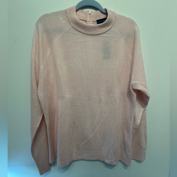 Karen Scott Mock Neck Zip-Back Sweater - Picture 2 of 7